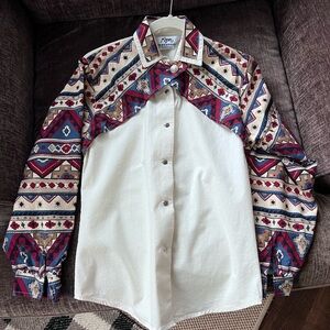 Roper Vintage 90s Western Shirt, Geometric Design